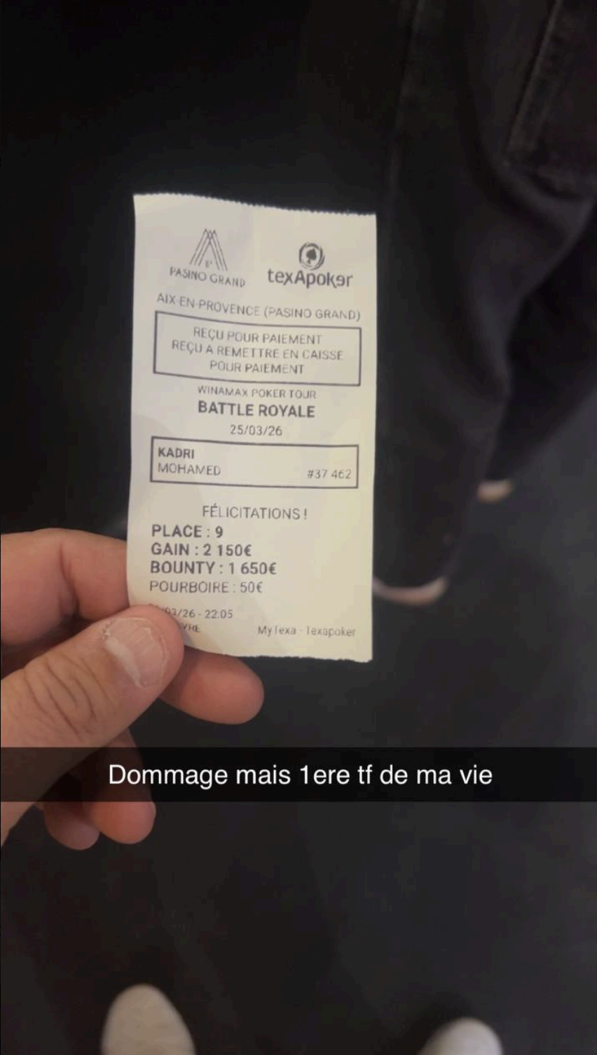 Résultat élève 15
