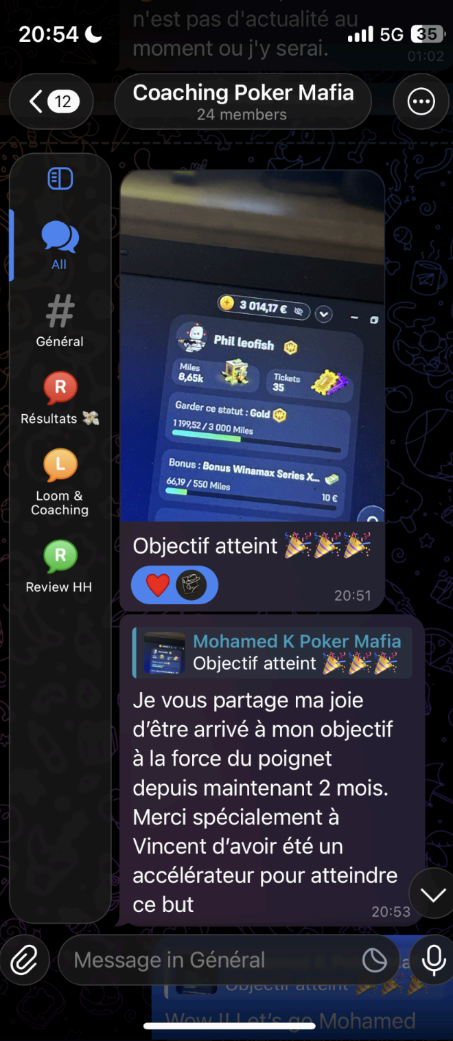 Résultat élève 17